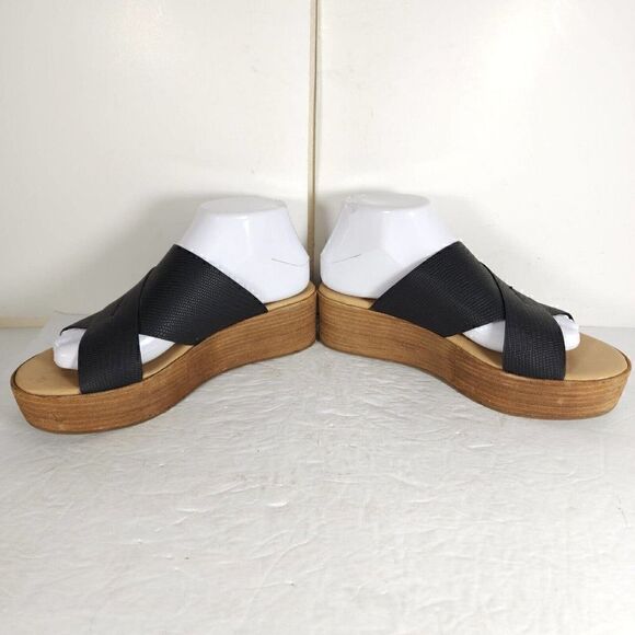 Coconuts By Matisse Women's Study US 8M Black Wedge Slide Sandals Shoes - Picture 5 of 14
